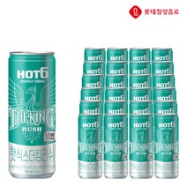 롯데칠성 핫식스 더킹 러쉬355ml X 24개 에너지드링크 에너지부스트 탄산음료 캔음료 사무실간식 졸음방지, 355ml
