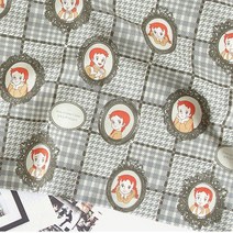 37-971 빨간머리앤 원단 6]10수 코튼]멀티플체크_카키x베이지, 멀티플체크_카키x베이지