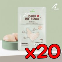 [20개묶음] 펫루트 우리아이 건강 닭가슴살 30g