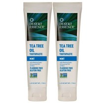 Desert Essence 티트리 오일 치약 176g 2팩