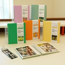 인디고 접착식 셀프 포토북 제작 네컷 3X5 4X6 앨범 콜북 바인더 토끼띠 초음파 앨범 사진첩, 밀키옐로우