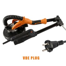 전동 샌딩기 전기 접이식 건식 벽체 샌더 원형 패드 및 삼각형 패드 벽 샌딩 도구 기계, 1.220V VDE plug