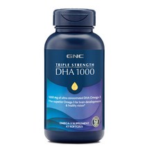 GNC 트리플 스트랭스 피쉬오일 DHA 1000 45정 (소프트젤) Triple Strength 45sgels, 1개