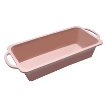 쿡스타일 스테인리스 스틸 링 베이킹 도구 실리콘 케이크 몰드 사각형 식빵틀 핑크, 1개
