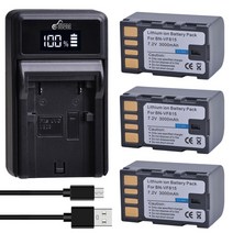 배터리호환 BN-VF815 배터리 LED JVC호환 GR-D720US, 06 3 배터리 1 Charger