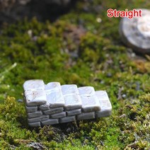 1/3Pcs 돌 계단 집 미니어처 입상 요정 정원 액세서리 홈 인테리어 만화 동물 건물 동상 수지 공예, 11 As Pic Show
