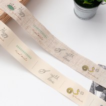 12컷) 2.5cm 면라벨 쏘잉스토리 2color Z0451 (8219458), 린넨