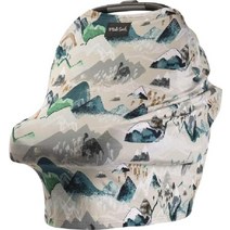 미국 밀크 스놉 신생아 5-in-1 커버 모유 수유 가리개 유아용 카시트 유모차 캐노피 시트, Beige