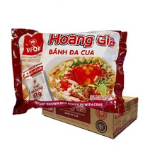 [베트남한치말린것가격알아보기] 베트남 반다꾸아 비폰 쌀국수 꽃게맛 BANH DA CUA 16개 1박스, 120g