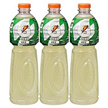 롯데칠성음료 게토레이 레몬맛 갈증해소 이온음료, 3개, 1.5L