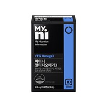 마이니 알티지오메가3 EPA DHA 대두 비타민E 불포화지방산 알래스카, 1개, 60캡슐