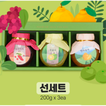 천연과일 차 제주 자연 그대로 레몬 한라봉 풋귤 오미자 가족 지인 회사 직장인 추석 설 고급스러운 실용적인 건강 선물 세트, 선세트(오미자차/풋귤차/한라봉차)
