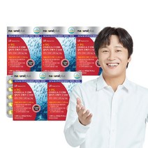 내츄럴플러스 알티지 오메가3 1200 비타민D 60캡슐 혈행 기억력개선, 5박스
