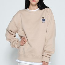 뉴해빗 IKEBEAR (SSMNH-1082) 기모 맨투맨 캐릭터 프린팅