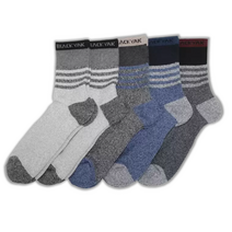 블랙야크 남자 남성 등산양말 5매 캠핑 트레킹 작업 작업용 안전화 아웃도어 노가다 양말, 블랙야크 남성 아웃도어 양말 - 5매