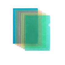 희망화일 컬러 L홀더 A4 1개 PP 엘홀더 비닐 HS207, 연두
