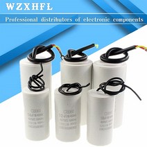 캐패시터 450v 3uf 4uf 5uf 6uf 8uf 10uf 12uf 15uf 18uf 20uf 25uf 30uf 35uf 40uf 45uf 50uf 모터 실행 cbb60 탭, 8 휴