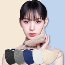 바반트 컬러 노제 마스크 10매 새부리형 체크 패턴, 중형(성인여성 및 청소년 추천), 바반트 블랙 10매