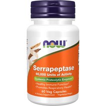 나우푸드 세라펩타제 60000 60정 NOW Serrapeptase, 1팩