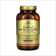 Solgar 솔가 에스터C 플러스 비타민C 1000mg 180정 베지캡슐 ESTERC 비타민씨 에스터씨 감귤 바이오플라보노이드 아세로라 로즈힙 루틴 칼슘 아스코르브산염