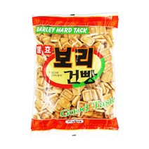 발효보리건빵 500g X 5 옛날과자 전통과자 건빵 대용량 주전부리 보리 건빵, 4개