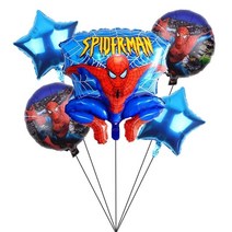 초대장 카드 마블 스파이더맨 테마 결혼식 초대장 감사 카드 생일 축하 파티 용품 세트 여아 남아 선물, 38 Balloons