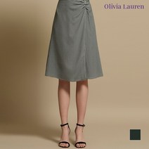 올리비아로렌 진주장식 A라인 체크스커트_VOCDKWM3371VOCDKWM3371