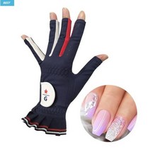 골프 컬러 손가락골프장갑 네일아트 보호용 양손용 휴대폰 터치, 네이비