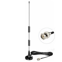 통신장비 광섬유 UTP케이블 듀얼 밴드 vhf uhf 136-174mhz 400-470mhz radio magnetic base antenna 핸드헬드 양방향 라디오 sma, 1개