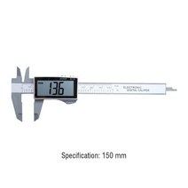 전자 디지털 마이크로미터 내부 외부 다이얼게이지 150mm 6 인치 LCD 눈금자 탄소 섬유 버니어 캘리퍼스 게이지 마이크로 미터 측정 도구 악기, [06] K