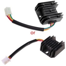 4 와이어 12V 전압 레귤레이터 정류기 오토바이 보트 모터 머큐리 ATV GY6 50 150cc 스쿠터 Moped JCL NST TAOTAO, black_1
