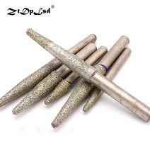 타일 진동기 타일러 흡착기 휴대용 도금 다이아몬드 돌 조각 비트 커터 화강암 릴리프, 16x8x150mm