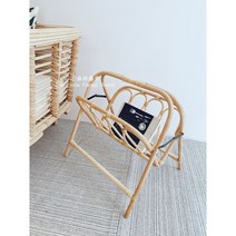 라탄 인테리어가구 등나무 꽂이 호텔 드라마 소품 빈티지 원목 잡지 심플 수납함 꽃, 잡지꽂이