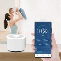 가스 감지기 휴대용 디지털 CO2 센서 감지기 공기질 모니터 포름알데히드 TVOC 이산화탄소 측정기 가스, 한개옵션0