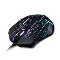 무소음 유선 게이밍마우스 4단계 DPI 인체공학 서든 배그 FPS LOL 마우스 추천, 블랙, 사운드 블랙