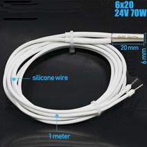 카트리지 히터 세라믹 프린터 프린트 헤드 핫 엔드 헤드, 18 6x20-24V70W