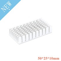 히트 싱크 50x25x10mm 라디에이터 쿨러 알루미늄 냉각 액세서리 DIY 방열판 CPU GPU IC 메모리 칩, 01 1pc