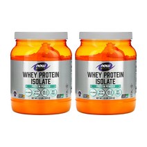 [1+1] Now Foods sports 나우푸드 스포츠 분리 유청 단백질 544g 웨이 프로틴 아이솔레이트 무맛 파우더 무향 분말 가루 2개