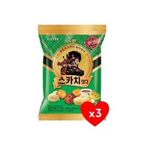 롯데 스카치 세가지 157g 3개 발효버터 사무실간식 탕비실사탕 유아간식 군것질 졸음방지