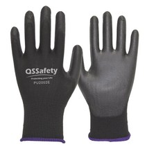 PU 전자 공장 산업 물류 손 보호 손상방지 장갑, S 그레이 24켤레, 1개