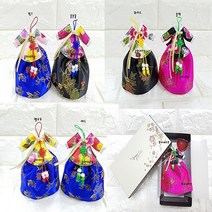 콩이네리본 선물용 매화무늬 한복방향제(향팩과 상자 포함) 외국인선물 한국관광기념품 한복디퓨져 한국전통선물, 매화 방향제-레드