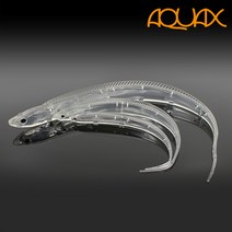 아쿠아엑스 갈치웜 갈치낚시 갈치채비 방어 부시리 광어 우럭 참돔 루어/플라이훅, 5.9인치, 골드