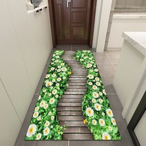 3d 꽃밭 식물프린트 러그 현관 침실 매트 카펫 카페트 거실러그 정원러그