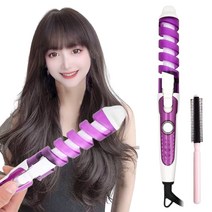 LitBeaw 고데기 자동 봉고데기 휴대용 고대기, JF01+보라색