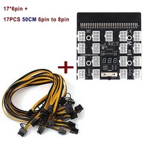 테스트 DPS-1200FB 1200W PSU 전원 공급 장치 + HP 서버 브레이크 아웃 보드 50cm / 6pin to 케이블 DL580G, 18 17PCS 50CM withBoard