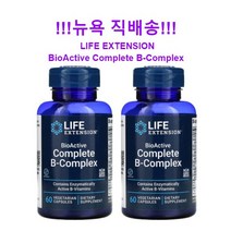 라이프익스텐션 B-Complex 비타민B 콤플렉스 60c 2팩, 60정 2병