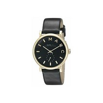 시계 마크 바이 제이콥스 Baker Black Leather Band 검은색 다이얼 여성용 MBM1269 140911
