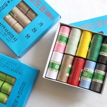 이노99 1박스(10개입) 40수2합 소가당 미니재봉사 (40컬러) - 산포도표재봉사 / 가정용재봉사, 37 중회