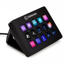 Elgato 스트림덱 MK2 블랙 15 버튼 매크로 방송 유튜브 컨텐츠 제작 컨트롤러