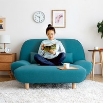 탐탐 1인용 패브릭 쇼파, 블루